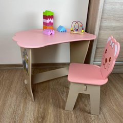 Стол-парта и стульчик ребенку 3-8лет для рисования и учебы Colors фигурный 3