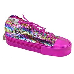 Пенал мягкий YES TP-24 ''Sneakers with sequins'' rainbow 532722 фото