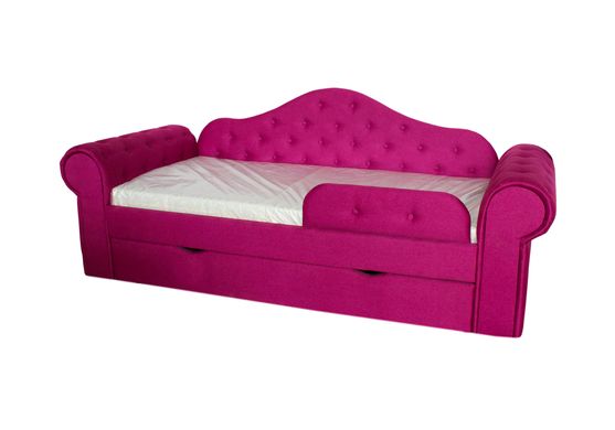 Диван-кровать DecOKids Melani 170х80 с ящиком для белья Pink RMELV1 фото