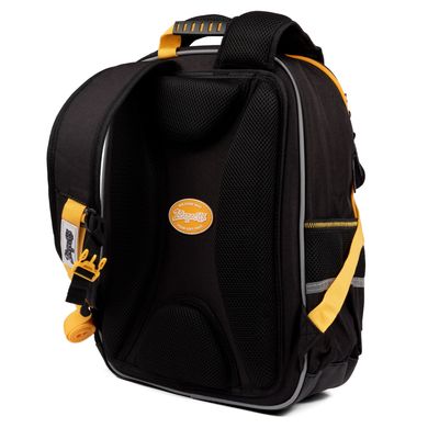 Рюкзак школьный полукаркасный 1Вересня S-105 Maxdrift черный/желтый 558744 фото