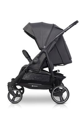 Прогулочная коляска для двойни и погодок Euro-Cart Doblo 2026 до 22 кг (ширина 74 см) Iron 20135 фото