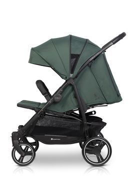 Прогулочная коляска для двойни и погодок Euro-Cart Doblo 2026 до 22 кг (ширина 74 см) Iron 20135 фото