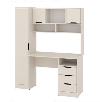 Письменный стол с надстройкой и пеналом decOKids NEON 140см Cream