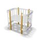 Детская кроватка люлька Ingvart NIKA 5 в 1, белый+серый, размер 70 3190031017-12 фото 84