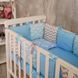 Бортики в ліжечко M.Sonya Baby Design Хмари 2945 фото