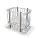 Детская кроватка люлька Ingvart NIKA 5 в 1, белый+серый, размер 70 3190031017-12 фото 108