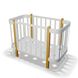 Детская кроватка люлька Ingvart NIKA 5 в 1, белый+серый, размер 70 3190031017-12 фото 49
