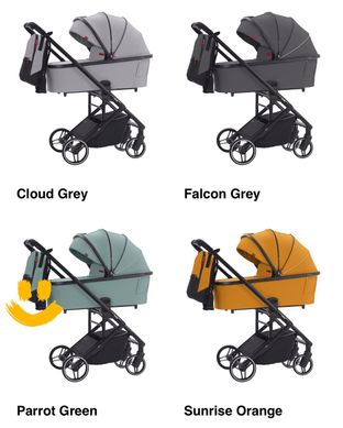 Детская коляска 3 в 1 CARRELLO Alfa CRL-6508 Cloud Grey модель 2022 99062 фото