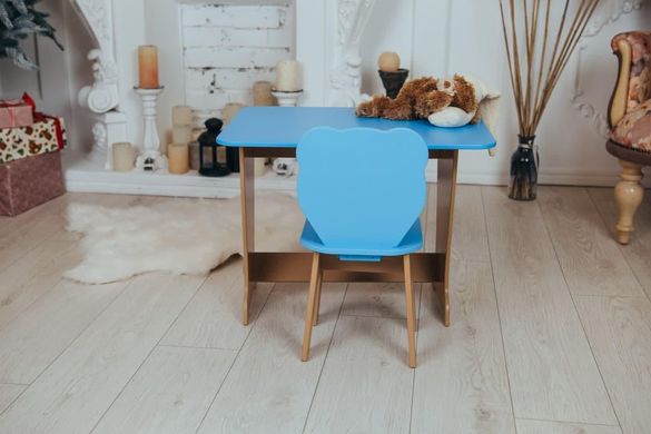 Комплект меблів дитині на 2-7 років стіл + стілець для малювання занять та їжі Colors 1