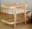 Дитяче ліжечко-люлька IngVart NIKA SLIM 5-в-1 120х60 Натуральне