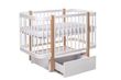 Кроватка для новонародженого DeSon СВІТАНОК 120х60 з маятником Білий\Бук
