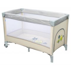 Манеж-кровать Baby Mix HR-8052-187 Воробышки beige