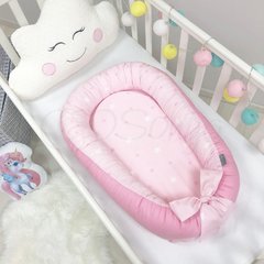 Кокон для новорожденного M.Sonya Baby Design Звезды на розовом 2894 фото