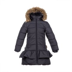 Зимнее пальто для девочек Huppa WHITNEY, цвет-тёмно-серый