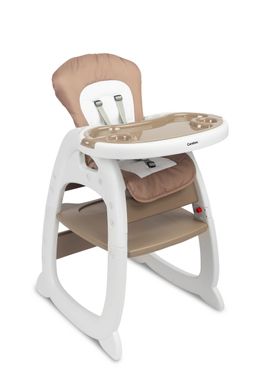 Стільчик для годування 2в1 Caretero Homee Beige 395807 фото