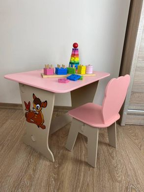 Стол-парта и стульчик ребенку 3-8лет для рисования и учебы Colors 2