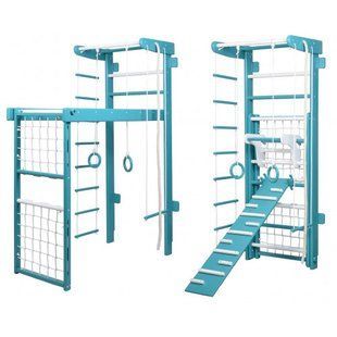 Трансформер спортивный уголок IRELLE стандарт Волна-2 с ребристой доской 240см 210123-2 фото
