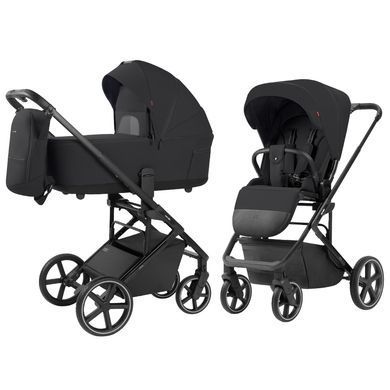 Коляска 2 в 1 CARRELLO Alfa CRL-6522 Rock Black Alfa CRL-6522-1 фото