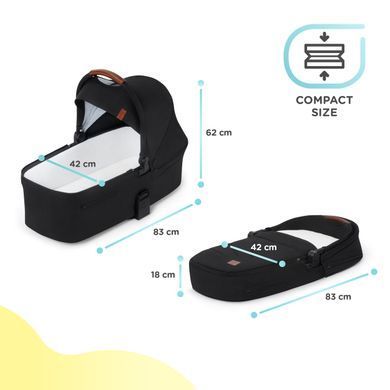 Універсальна коляска 2 в 1 KinderCraft Everyday Black (KSEVER00BLK2000) 300684 фото