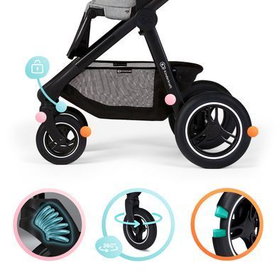 Універсальна коляска 2 в 1 KinderCraft Everyday Black (KSEVER00BLK2000) 300684 фото