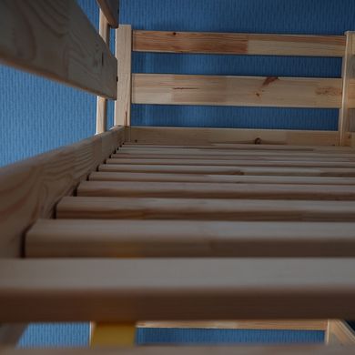 Двоярусне ліжко з ящиками дзеркальне 190х80 на ламелях White babyson 6 фото
