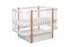 Кроватка для новонародженого DeSon СВІТАНОК 120х60 з маятником Білий\Бук LS1 фото 6