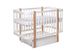 Кроватка для новорожденного DeSon SVITANOK 120х60 c маятником Белый\Бук LS1 фото 4