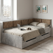 Кутове ліжко-диван decOKids Sonya 4 з шухлядами (200х90 см) Color5 p115 фото