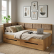 Угловая кровать-диван decOKids Sonya 4 с ящиками и матрасом 200х90 см Color 8 cp118 фото
