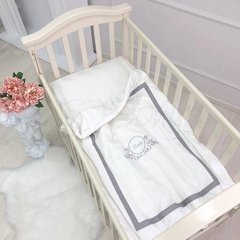 Детский Комплект в кроватку Маленька Соня (MSonya) 3-эл M.Sonya Belissimo серый 2897 фото