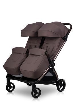 Прогулочная коляска для двойни Cavoe Deux (до 22 кг) Chocolate 21758 фото