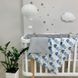 Плед в кроватку и коляску-Конверт для новорожденного с одеялом Голубые слоники 3188 фото
