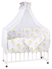 Детская постель Babyroom Comfort-08 белый (слоники с желтым зонтиком) 621976 фото