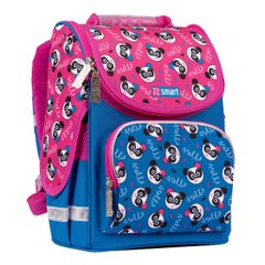 Рюкзак шкільний каркасний Smart PG-11 Hello panda синий/рожевий 557596 фото