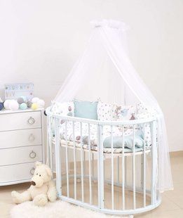 Детская постель Twins Dolce /бампер подушки/ Forest mint 6 эл 8898 фото
