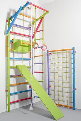 Детская шведская лестница decOKids модульная цветная комплект макси 102 фото