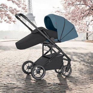 Прогулянкова коляска CARRELLO Alfa CRL-5508 Indigo Blue перекидна ручка 100480 фото