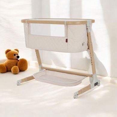 Приставная кроватка - укачивающий центр 2в1 Carrello Prima CRL-16503 с Bluetooth Honey Beige CRL-16503 Honey Beige фото