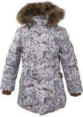 Зимняя куртка для девочек Huppa ROSA 1, цвет-белый с принтом