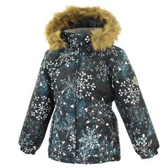 Зимняя куртка для девочек Huppa MARII, цвет-тёмно-синий с принтом