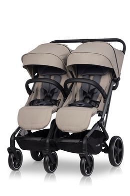 Прогулянковий візочок для двійні та погодок Easy-Go Echo 2025 beige 20422 фото