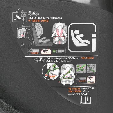 Автокресло детское El Camino i-PRO ME 1234 i-SIZE Isofix Gray ME 1234 Gray фото