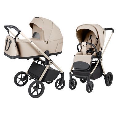 Універсальна дитяча коляска 2 в 1 Carrello Ultra F CRL-6556, складна люлька Polar Beige 65561 фото