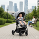 Прогулочная коляска Carrello Alfa CRL-5508 BF 2026 с блоком лицом к маме Feather Grey 550815 фото