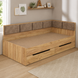 Кутове ліжко-диван decOKids Sonya 4 з шухлядами (200х90 см) Color8 p118 фото