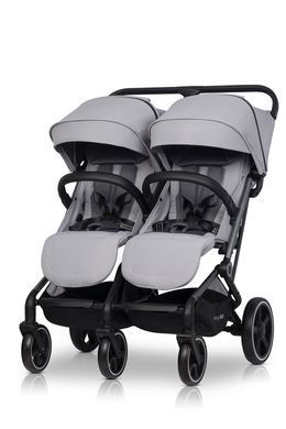 Прогулянковий візочок для двійні та погодок Easy-Go Echo 2025 grey сірий 20421 фото