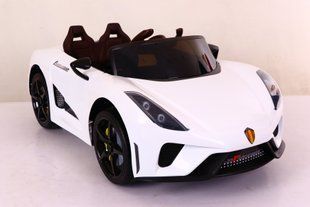 Детский электро-мобиль T-7656 EVA WHITE легковой на Bluetooth 2.4G Р / В 2 * 6V4.5AH мотор 2 * 15W с MP3 112 * 66 * 48 91093 фото