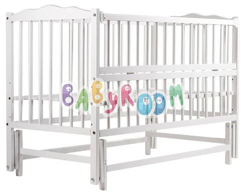 Ліжко Babyroom Веселка маятник, відкидний бік DVMO-2 бук білий 622000 фото