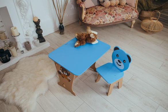 Дитячий стіл і стілець дитині 3-8 років для малювання занять, їжі з шухлядою Colors 2