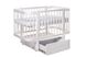 Кроватка для новорожденного DeSon SVITANOK 120х60 c маятником Белый LS4 фото